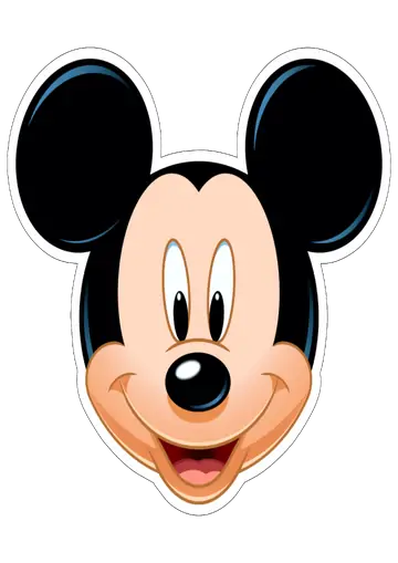 Cabeça do Mickey Mouse Sorrindo PNG