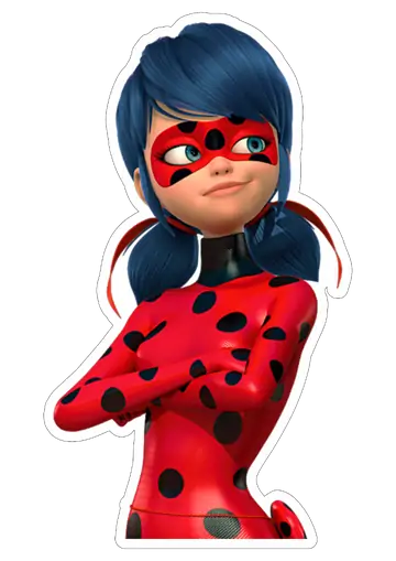 Ladybug Miraculous Com Bracos Cruzados PNG