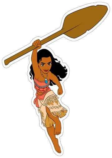 Moana com Remo PNG
