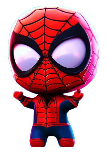 Homem Aranha Baby 3D PNG