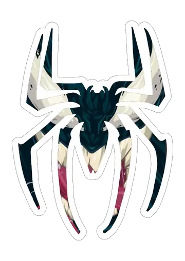Simbolo Aranha Venom Estilo Comic PNG