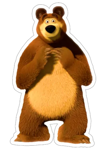 Urso de Pe Pe Masha e o Urso PNG