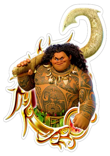 Maui com Anzol Gigante PNG