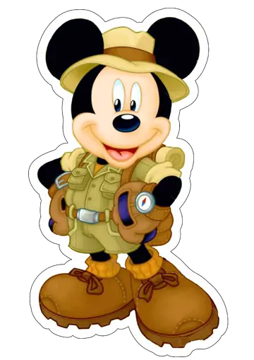 Mickey Mouse Aventureiro Safári PNG