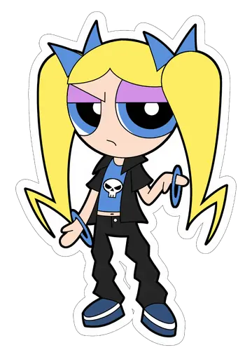 Lindinha As Meninas Superpoderosas Estilo Punk PNG