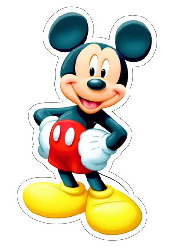 Mickey Mouse com as Mãos na Cintura PNG