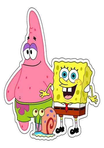 Bob Esponja Patrick e Gary PNG
