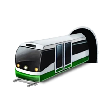 Metrô Saindo do Túnel PNG