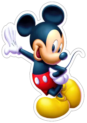 Mickey Mouse Disney Acenando PNG