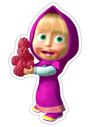 Masha Comendo Frutinhas PNG