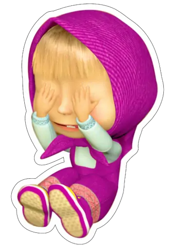 Masha Chorando Masha e o Urso PNG