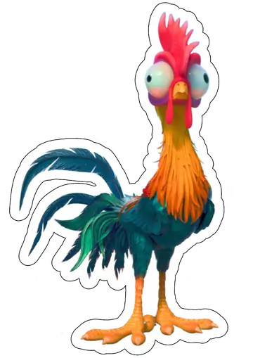 Galo Hei Hei Moana em Pé PNG