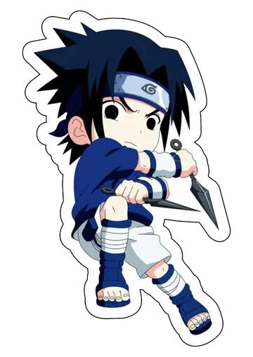 Sasuke Uchiha Chibi Ninja PNG
