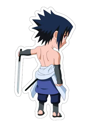 Sasuke Uchiha com Espada PNG