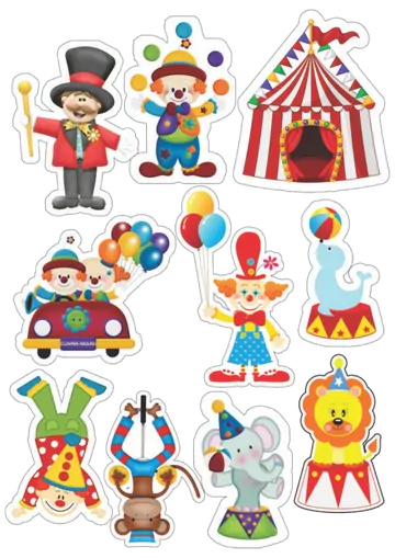 Kit Elementos de Circo Animado PNG
