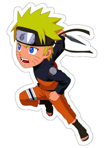 Naruto Chibi em Ação PNG