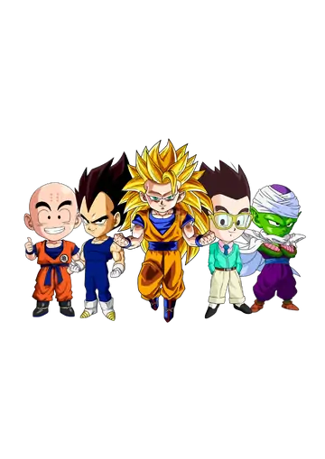 Turma Dragon Ball Z Chibi PNG