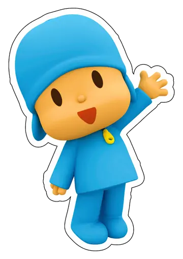 Pocoyo Acenando Feliz PNG