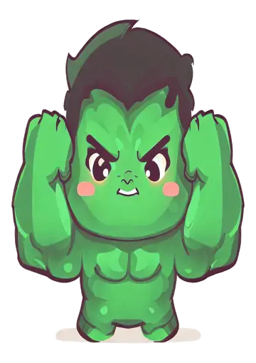 Hulk Baby Bravo Musculoso PNG