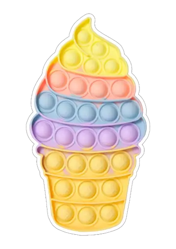 Pop It Fidget Toy Sorvete PNG