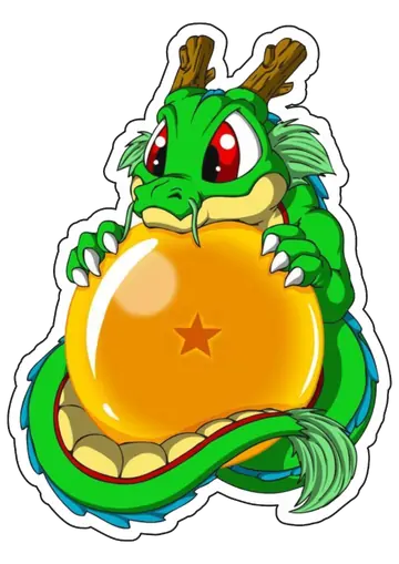 Shenlong Com Esfera do Dragao PNG