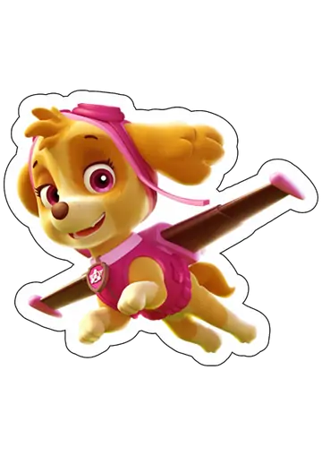 Skye Voadora Patrulha Canina PNG
