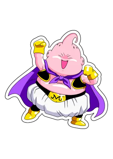Majin Boo Gordo Feliz PNG