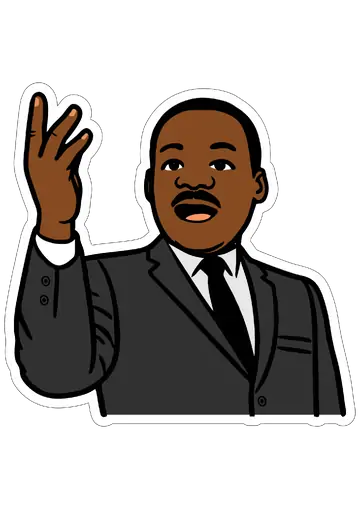 Martin Luther King Jr Ilustracao Fundo Transparente PNG