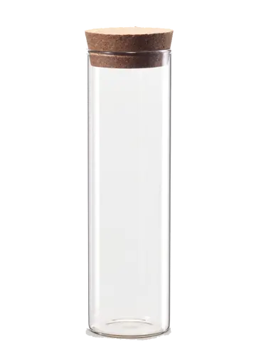 Tubo de Vidro com Rolha PNG