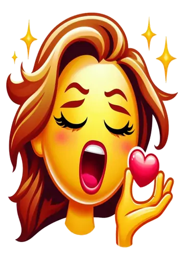 Emoji de Mulher Segurando Coração PNG