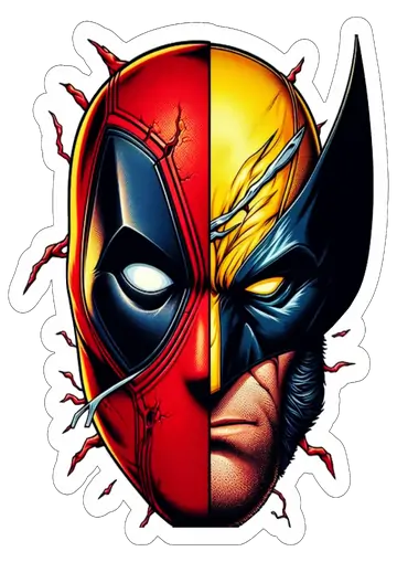 Divisão Deadpool e Wolverine PNG
