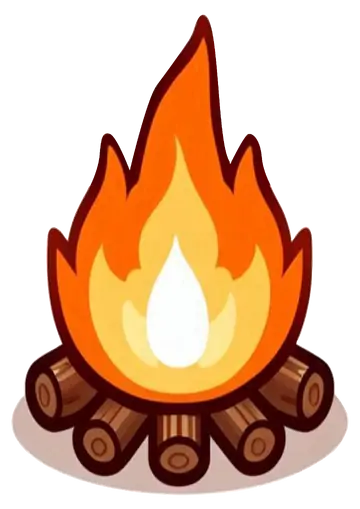 Fogueira de Sao Joao Desenho Simples PNG