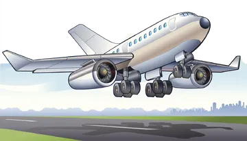 Avião Decolando PNG