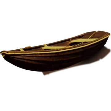 Barco de Madeira Antigo PNG