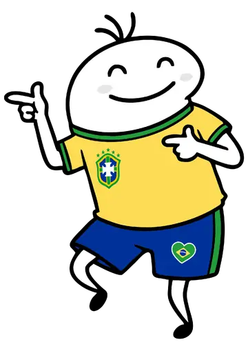 Torcedor Dançando e Apontando PNG