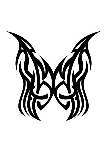 Tatuagem Tribal Abstrata PNG