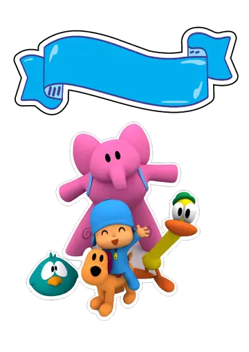 Turma do Pocoyo para Aniversário PNG