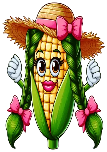 Espiga de Milho Caipira Com Braços PNG