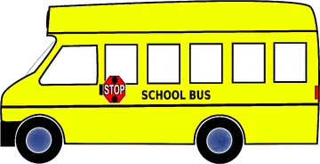 Ônibus Escolar Amarelo PNG