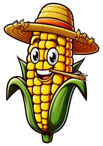 Milho com Chapéu de Palha PNG