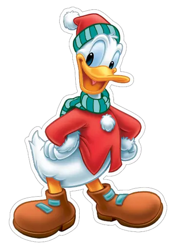 Pato Donald Versão Natalina PNG