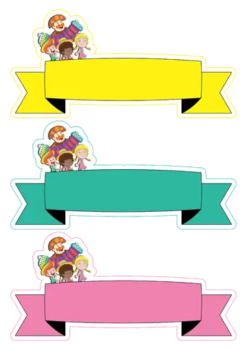 Faixas Decorativas Mundo Bita Festa Junina PNG