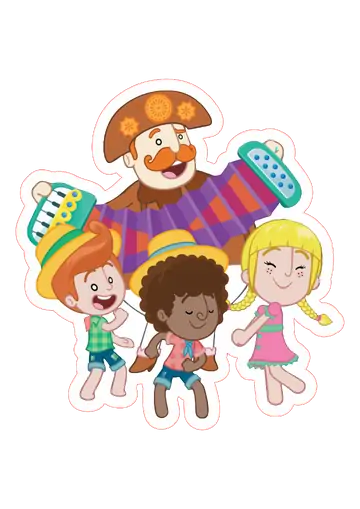 Mundo Bita Sanfoneiro em Festa Junina PNG