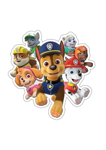 Turma da Patrulha Canina Reunida PNG