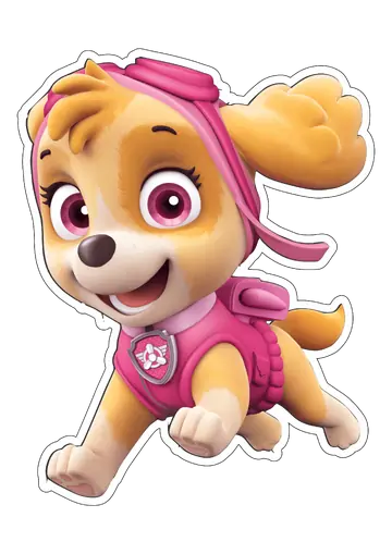Skye da Patrulha Canina Voando PNG