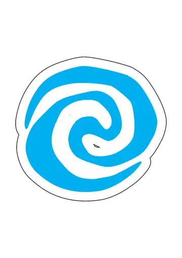 Símbolo Espiral da Moana Azul PNG