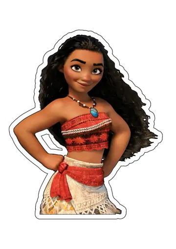 Moana com Mãos na Cintura PNG