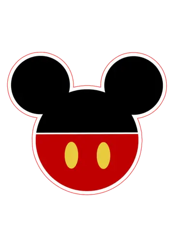 Logo Cabeça do Mickey Mouse PNG