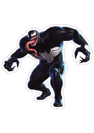 Venom em Posição de Ataque PNG