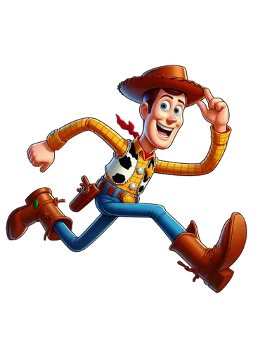 Woody Correndo Toy Story PNG